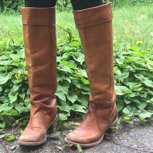 Frye Women's Over the Knee Brown Leather Boots